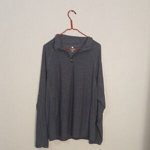 Colosseum Heather Gray Long Sleeve Shirt